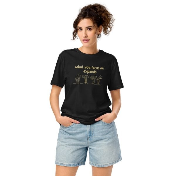 What You Focus On Expands | Unisex organic mid-light t-shirt