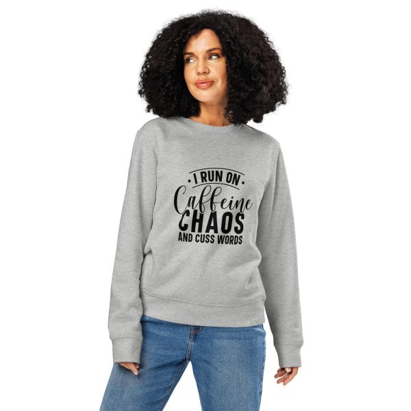 Caffeine Chaos Cuss Words | Unisex organic mid-weight sweatshirt