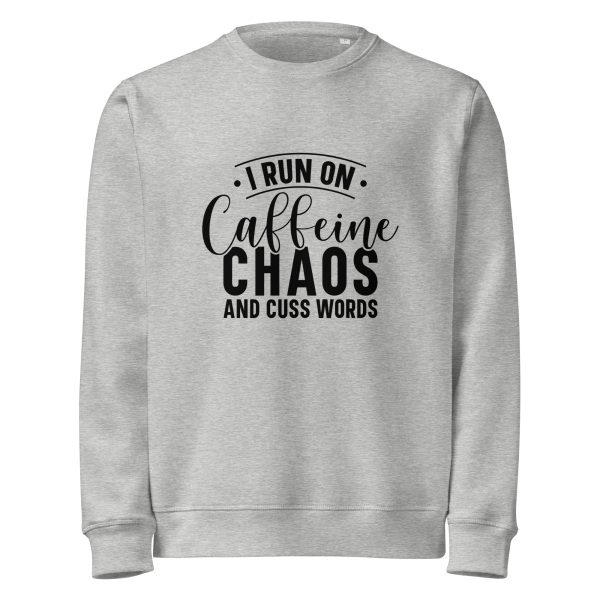 Caffeine Chaos Cuss Words | Unisex organic mid-weight sweatshirt