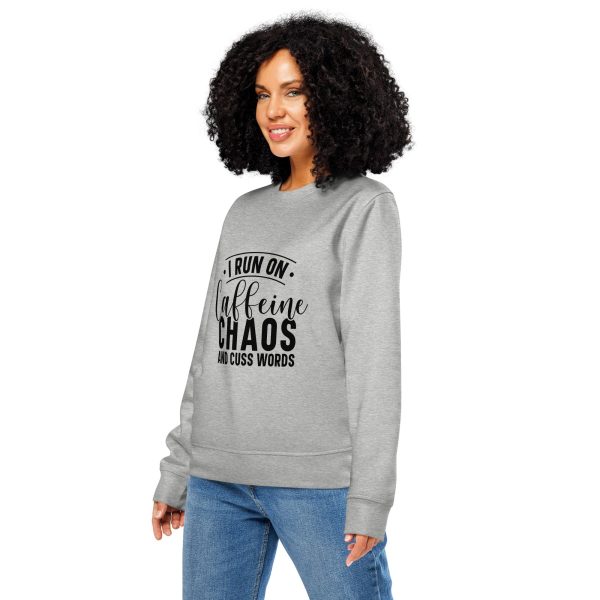 Caffeine Chaos Cuss Words | Unisex organic mid-weight sweatshirt