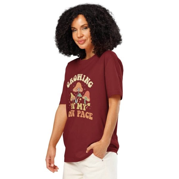Growing At My Own Pace | Unisex organic ribbed neck t-shirt