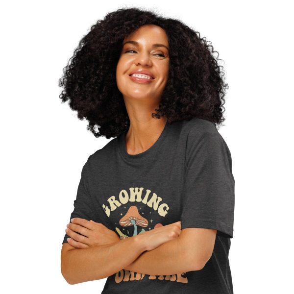 Growing At My Own Pace | Unisex organic ribbed neck t-shirt
