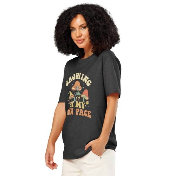 Growing At My Own Pace | Unisex organic ribbed neck t-shirt