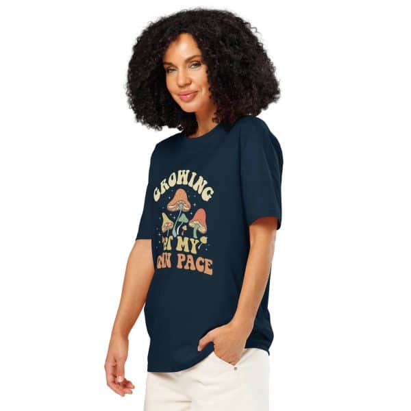 Growing At My Own Pace | Unisex organic ribbed neck t-shirt