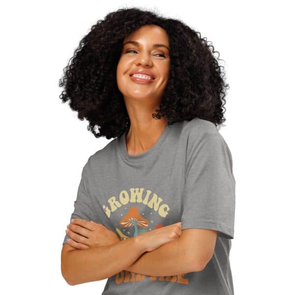 Growing At My Own Pace | Unisex organic ribbed neck t-shirt