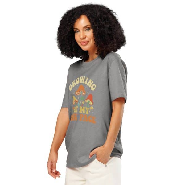 Growing At My Own Pace | Unisex organic ribbed neck t-shirt