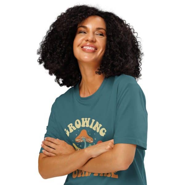 Growing At My Own Pace | Unisex organic ribbed neck t-shirt