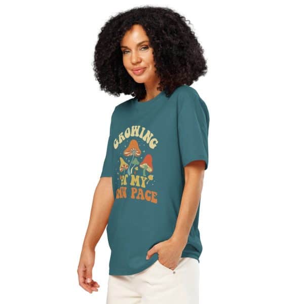 Growing At My Own Pace | Unisex organic ribbed neck t-shirt