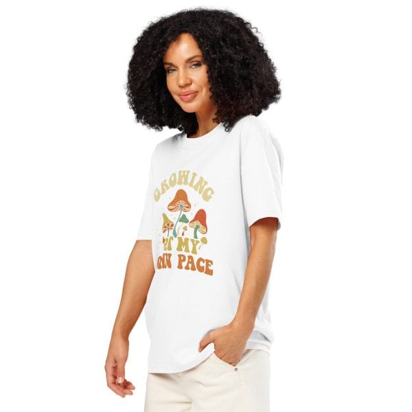 Growing At My Own Pace | Unisex organic ribbed neck t-shirt
