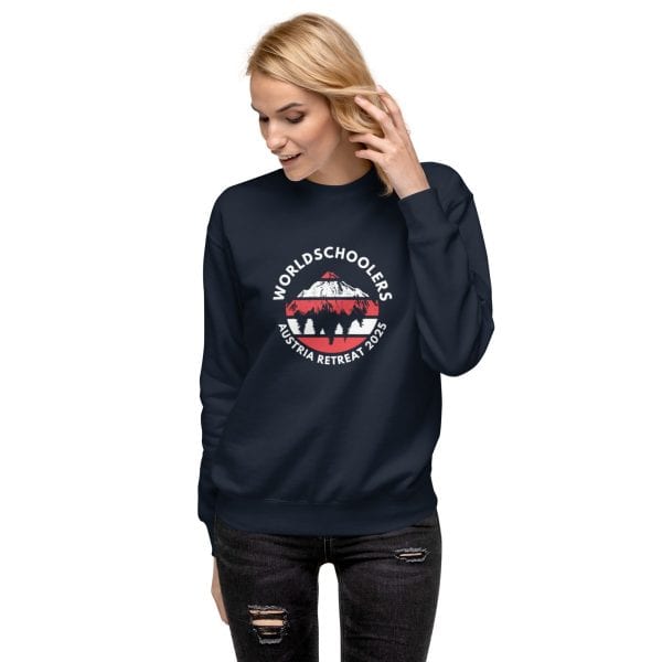 Austria 2025 |  Official Red logo - White Font | Unisex Premium Sweatshirt