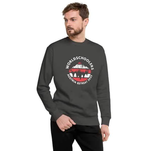 Austria 2025 |  Official Red logo - White Font | Unisex Premium Sweatshirt