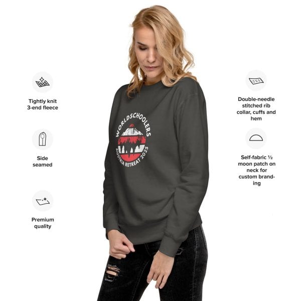 Austria 2025 |  Official Red logo - White Font | Unisex Premium Sweatshirt