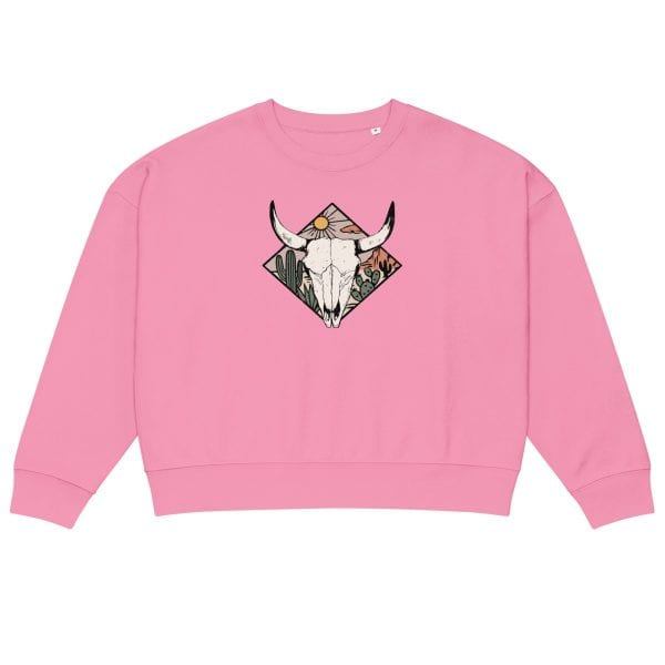 Desert Skull | Women’s organic crew neck sweatshirt