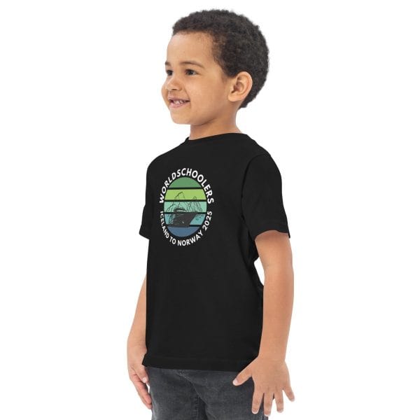 Toddler jersey t-shirt | White font | Iceland