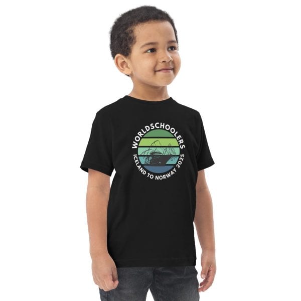 Toddler jersey t-shirt | White font | Iceland