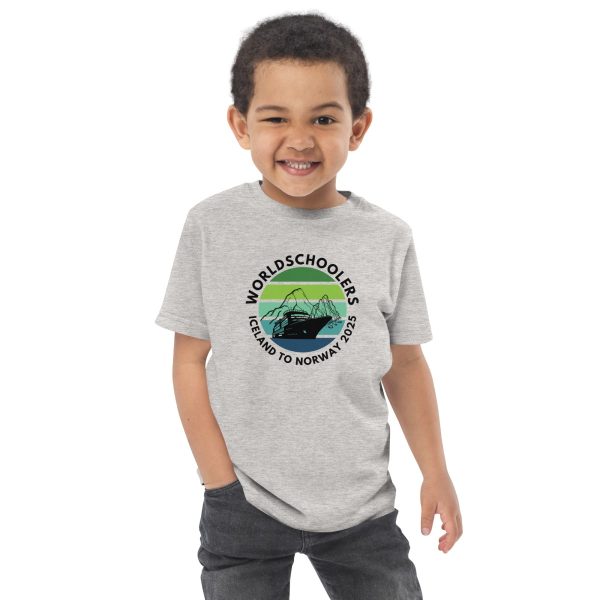 Toddler jersey t-shirt | Black font | Iceland
