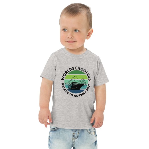 Toddler jersey t-shirt | Black font | Iceland