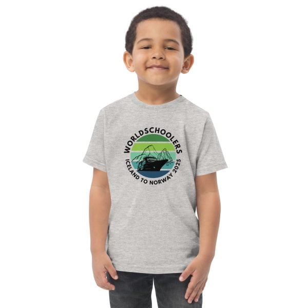 Toddler jersey t-shirt | Black font | Iceland