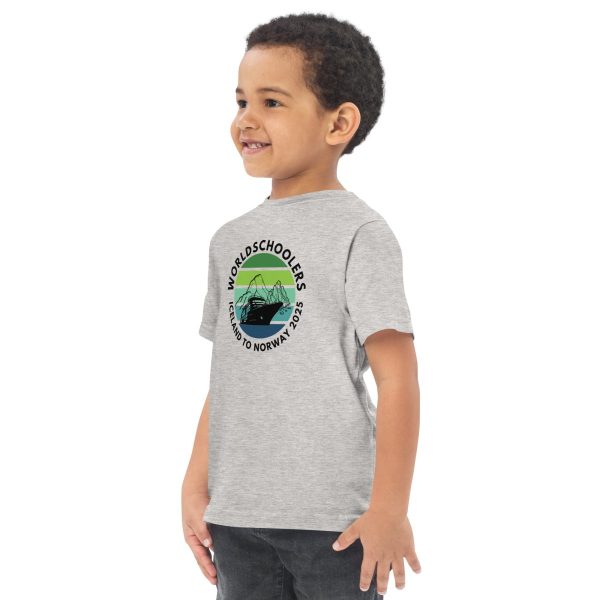 Toddler jersey t-shirt | Black font | Iceland