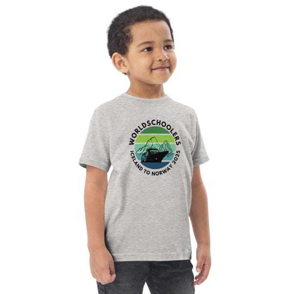 Toddler jersey t-shirt | Black font | Iceland