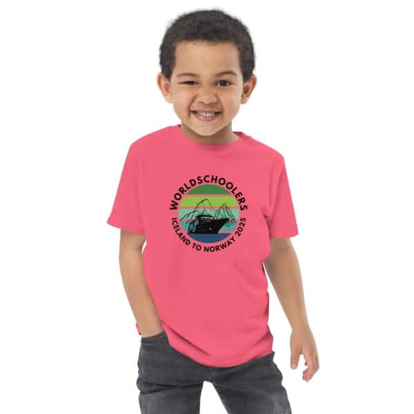 Toddler jersey t-shirt | Black font | Iceland