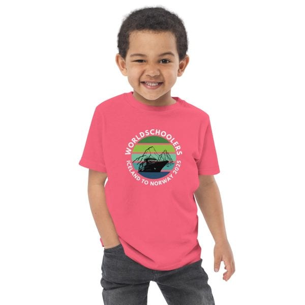 Toddler jersey t-shirt | White font | Iceland