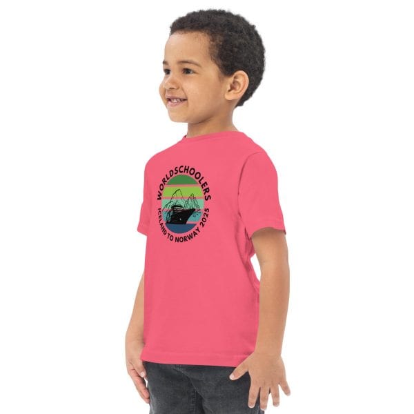 Toddler jersey t-shirt | Black font | Iceland