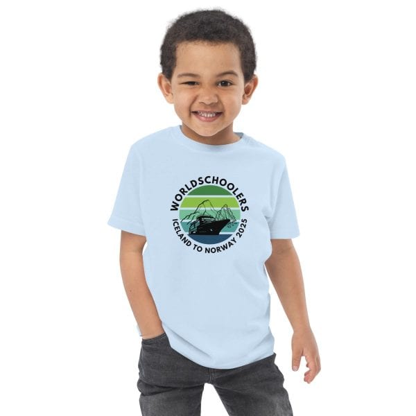 Toddler jersey t-shirt | Black font | Iceland