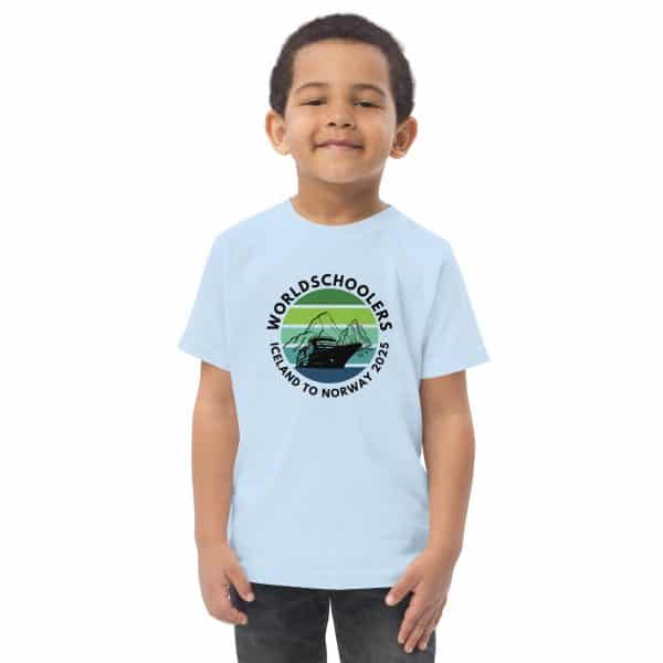 Toddler jersey t-shirt | Black font | Iceland