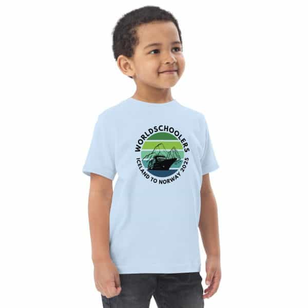 Toddler jersey t-shirt | Black font | Iceland