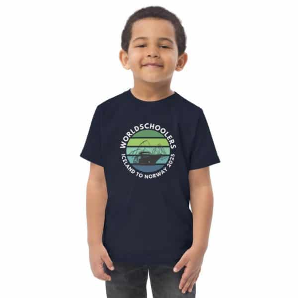 Toddler jersey t-shirt | White font | Iceland