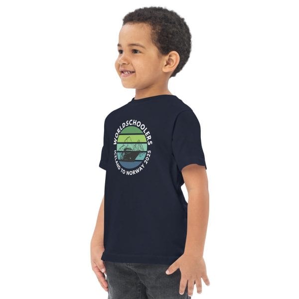 Toddler jersey t-shirt | White font | Iceland