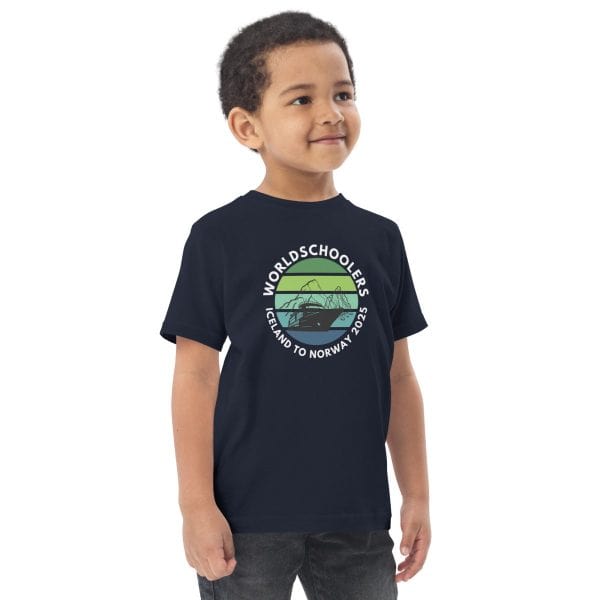Toddler jersey t-shirt | White font | Iceland