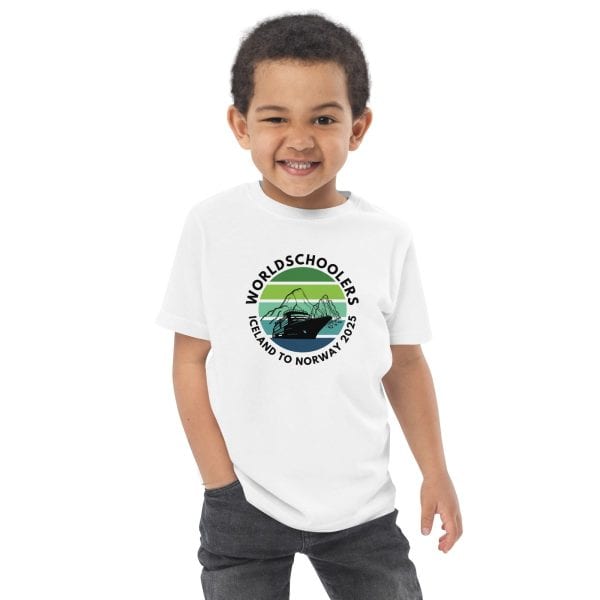 Toddler jersey t-shirt | Black font | Iceland