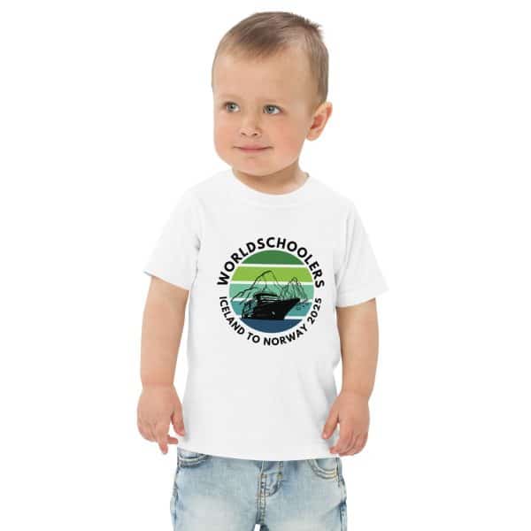Toddler jersey t-shirt | Black font | Iceland