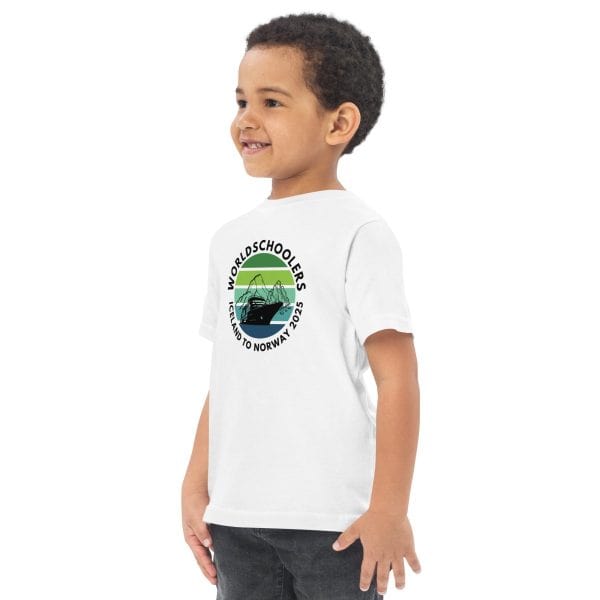 Toddler jersey t-shirt | Black font | Iceland