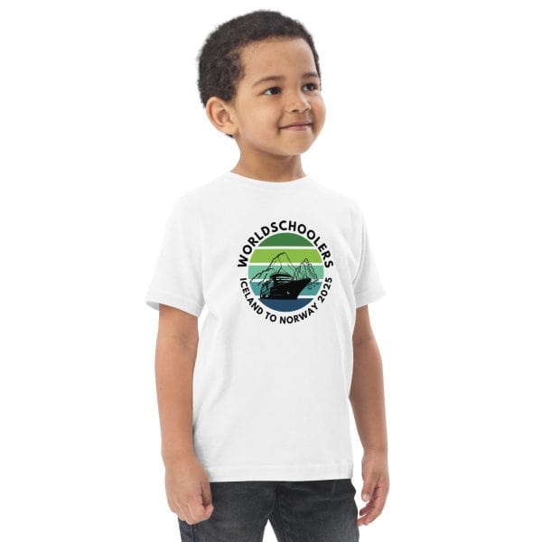 Toddler jersey t-shirt | Black font | Iceland