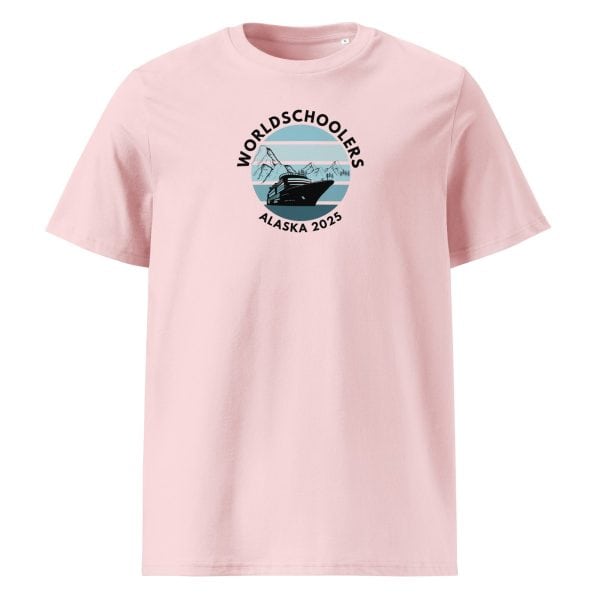 Unisex organic ribbed neck t-shirt | Black Font | Alaska