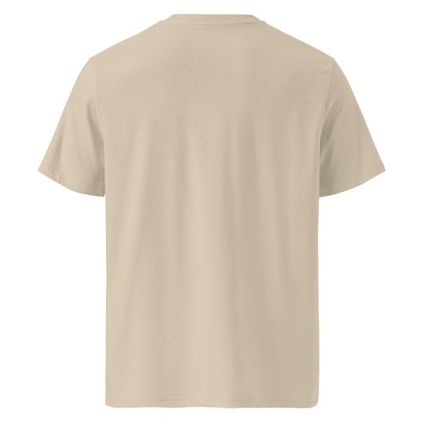 Unisex organic ribbed neck t-shirt | Black Font |  Iceland