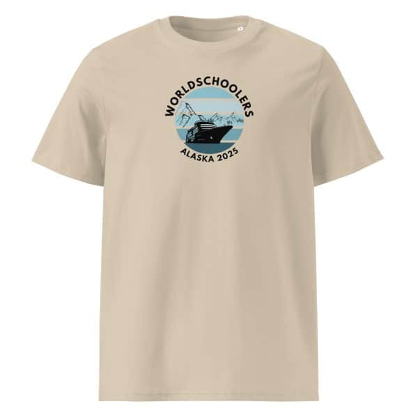 Unisex organic ribbed neck t-shirt | Black Font | Alaska