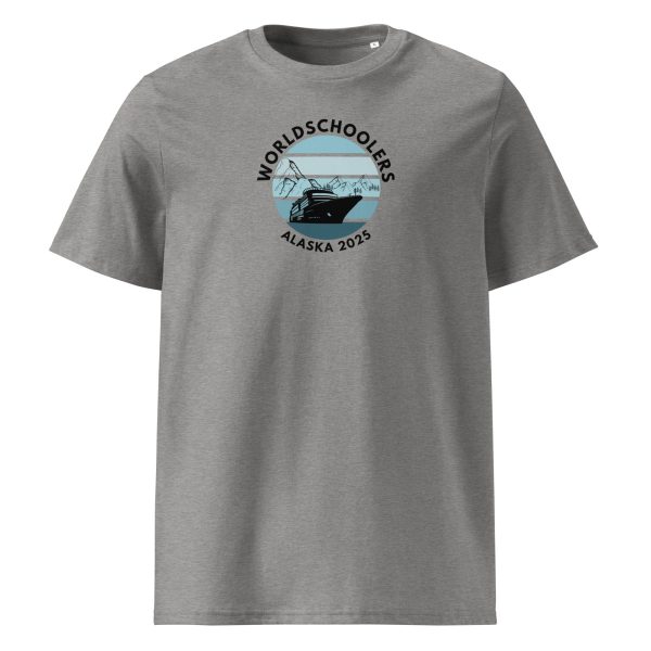 Unisex organic ribbed neck t-shirt | Black Font | Alaska