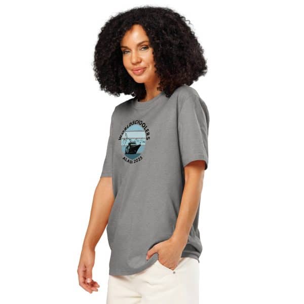 Unisex organic ribbed neck t-shirt | Black Font | Alaska