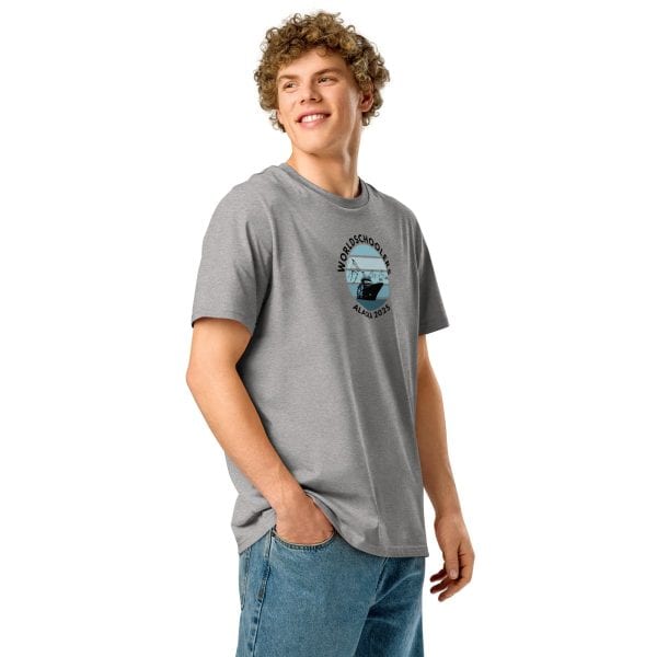Unisex organic ribbed neck t-shirt | Black Font | Alaska