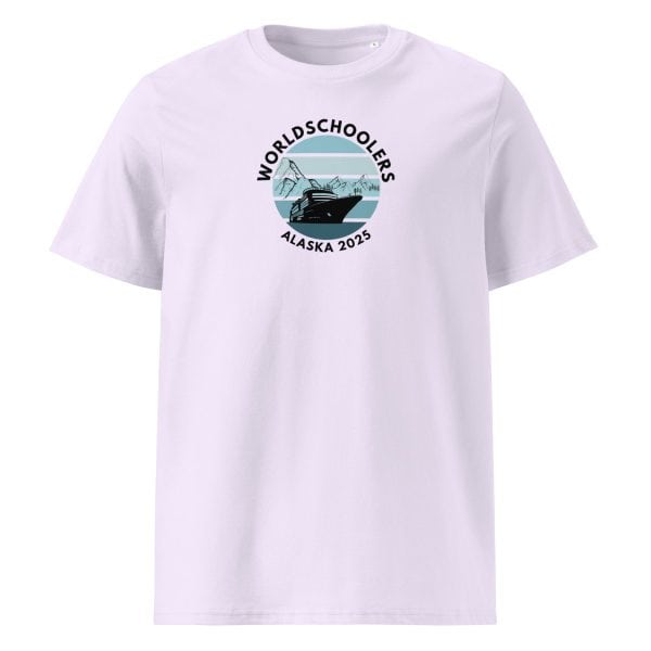 Unisex organic ribbed neck t-shirt | Black Font | Alaska