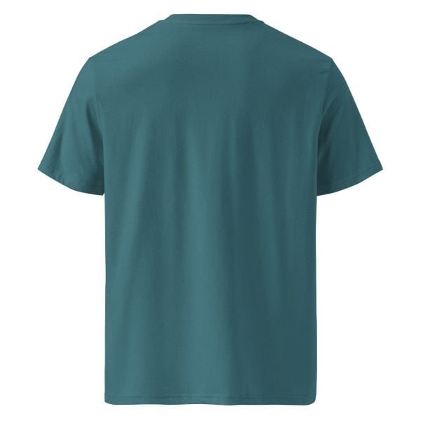 Unisex organic ribbed neck t-shirt | Black Font |  Iceland