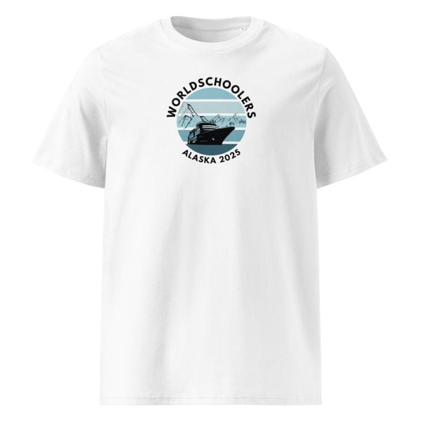 Unisex organic ribbed neck t-shirt | Black Font | Alaska