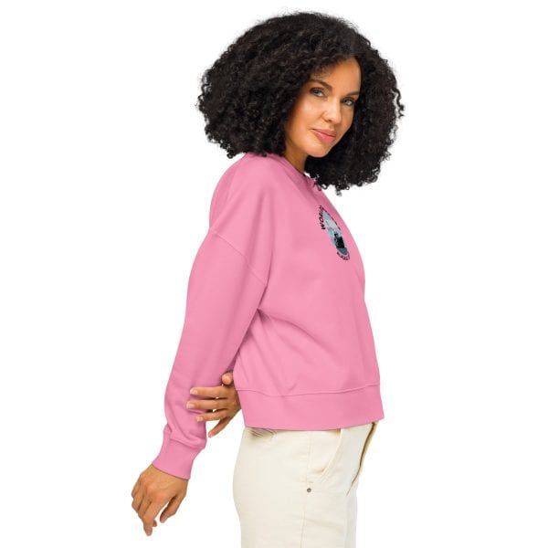 Women’s organic crew neck sweatshirt | Black font | Alaska
