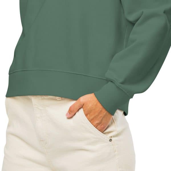 Women’s organic crew neck sweatshirt | White font | Alaska