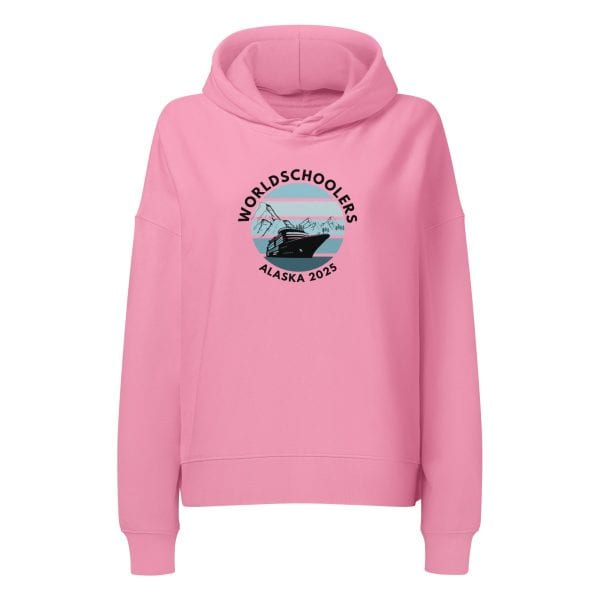 Women’s organic mid-weight hoodie | Black Font | Alaska