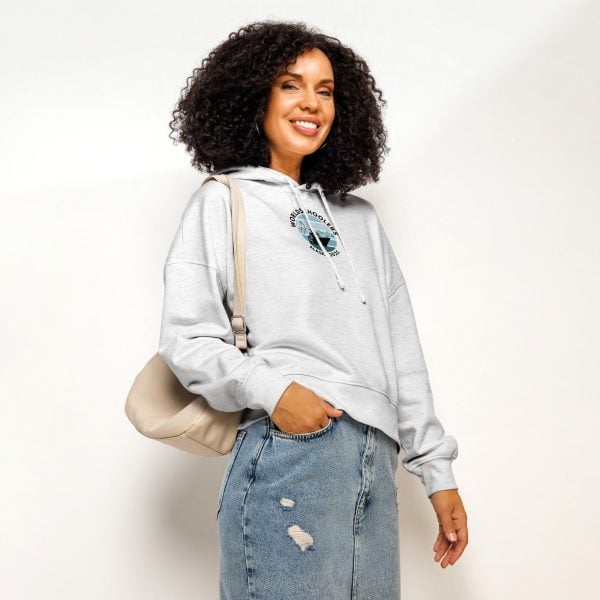 Women’s organic mid-weight hoodie | Black Font | Alaska